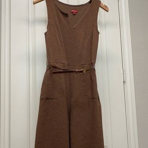 Merona brown belted dress size 6